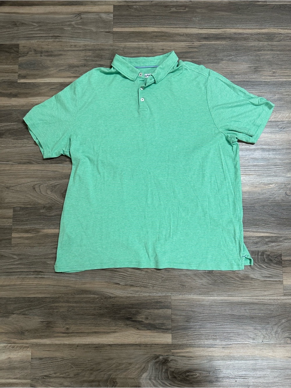 Tommy Bahama Mint Green Micro Stripe Polo Shirt